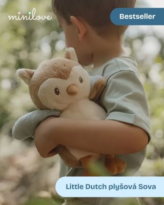 Čas na objatie! ✨🤗 Táto nežná plyšová sova od Little Dutch je viac než len hračka – je to perfektný spoločník na maznanie...
