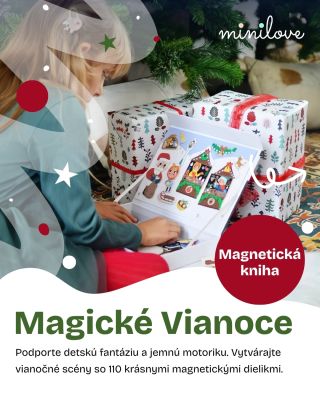 Magické Vianoce plné fantázie! ✨🎄 Pripravte sa na advent s magnetickou knihou, ktorá prenesie deti priamo do vianočnej...