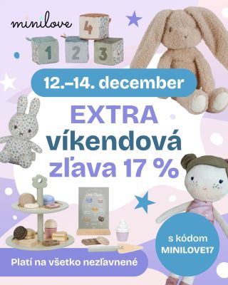 POZOR! EXTRA VÍKENDOVÁ ZĽAVA je tu! 🥳🔥 Získajte EXTRA 17 % ZĽAVU na všetko nezľavnené na našom e-shope! 🛒💥 Využite víkend...